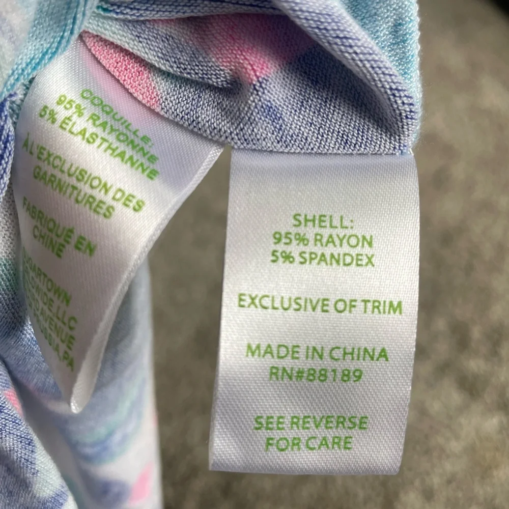Lilly Pulitzer Long Sleeved Top in SZ XXS FABRIC IS VERY STRETCHY. - Picture 5 of 8